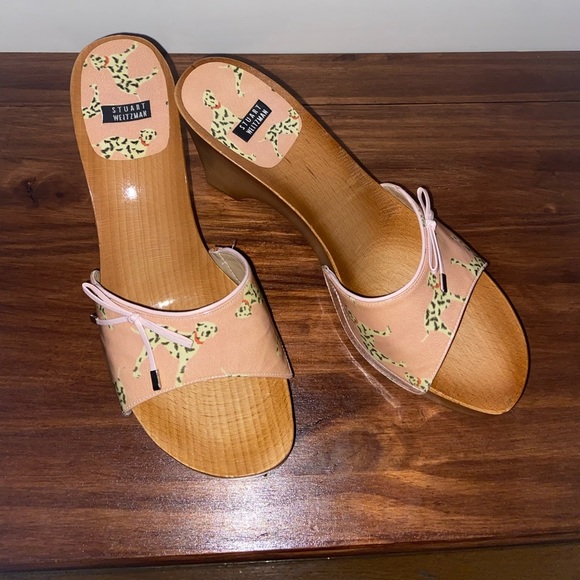 NWOT Stuart Weitzman Dalmatian clogs size:9.5 - Picture 1 of 9